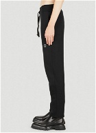 Logo Embroidered Track Pants in Black