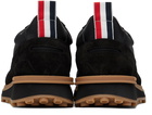 Thom Browne Black Tech Nylon Alumni Sneakers