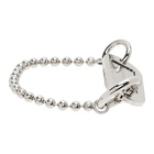 MM6 Maison Margiela Silver Dog Tag Bracelet