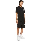 Moschino Black and White Double Question Mark Polo