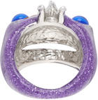 Collina Strada Purple Frog Prince Ring