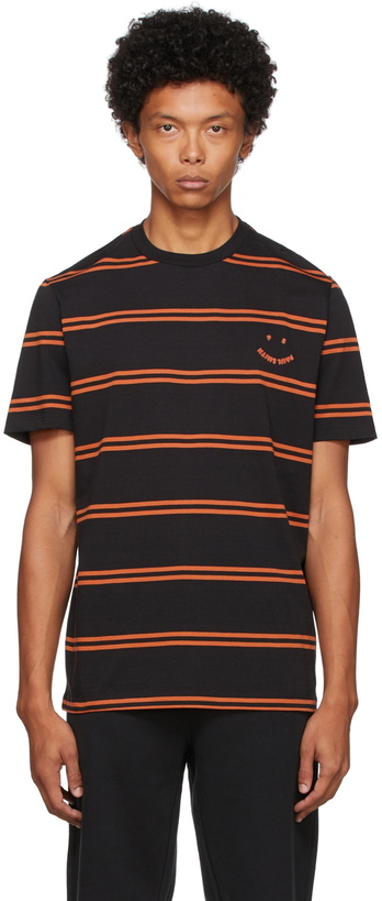 Photo: PS by Paul Smith Black & Orange Happy T-Shirt