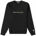 Billionaire Boys Club Men's Serif Logo Crew Sweat in Black