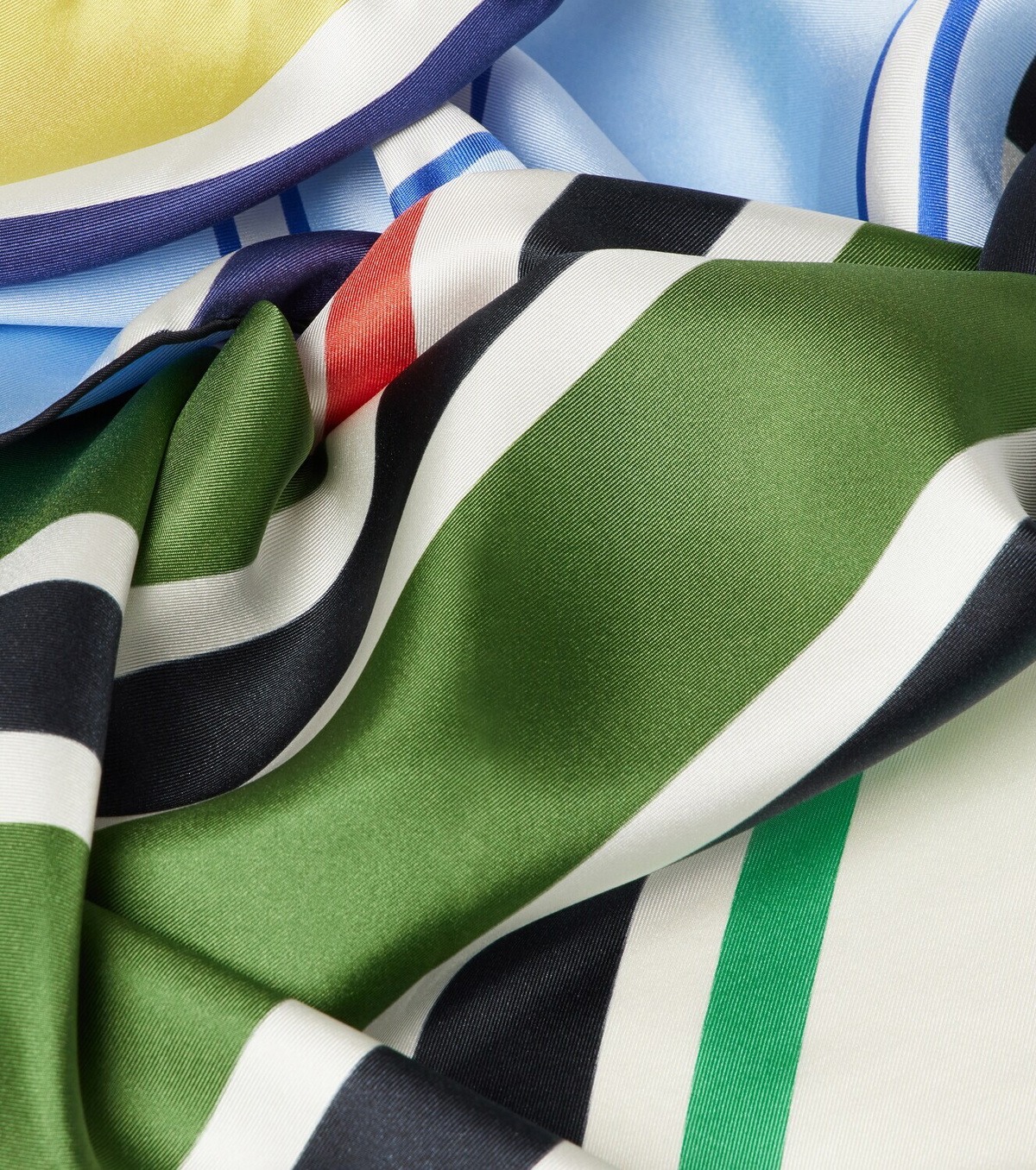 Loewe Striped silk twill scarf