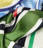 Loewe Striped silk twill scarf