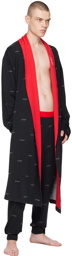 Hugo Black Printed Robe