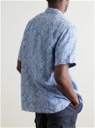 Outerknown - Atlantic Button-Down Collar Linen-Jacquard Shirt - Blue
