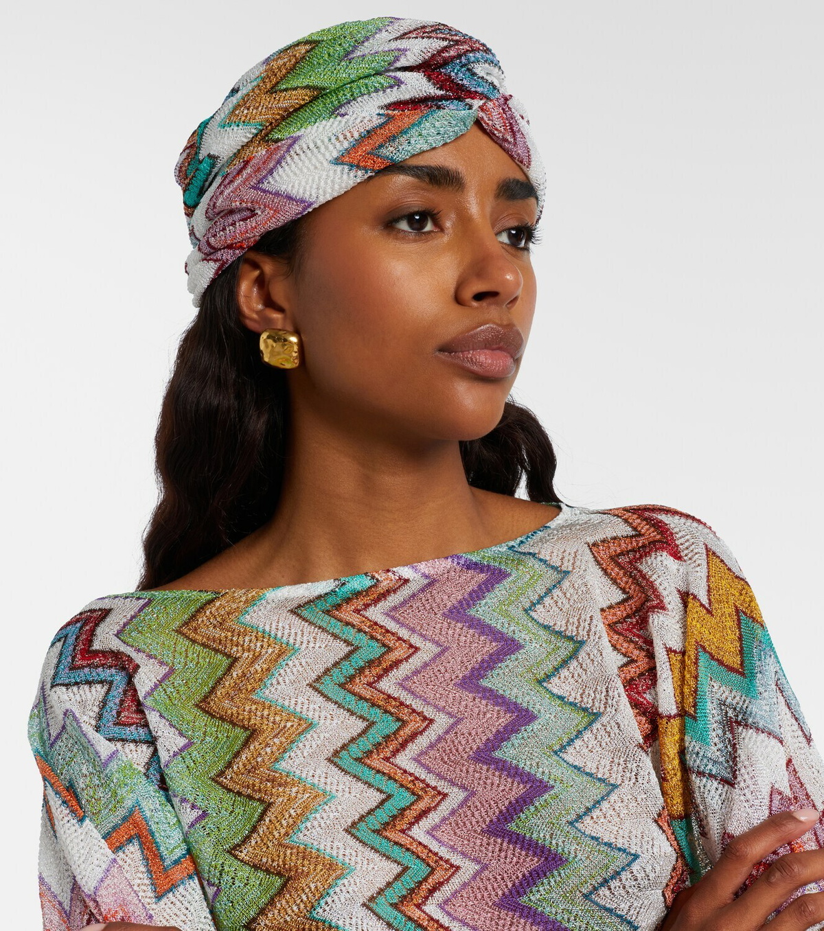 Missoni Zigzag lamé headband