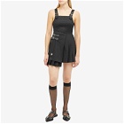 Charles Jeffrey Loverboy Women's Charles Jeffrey Mini Kilt Dress in Black Gender Jacquard