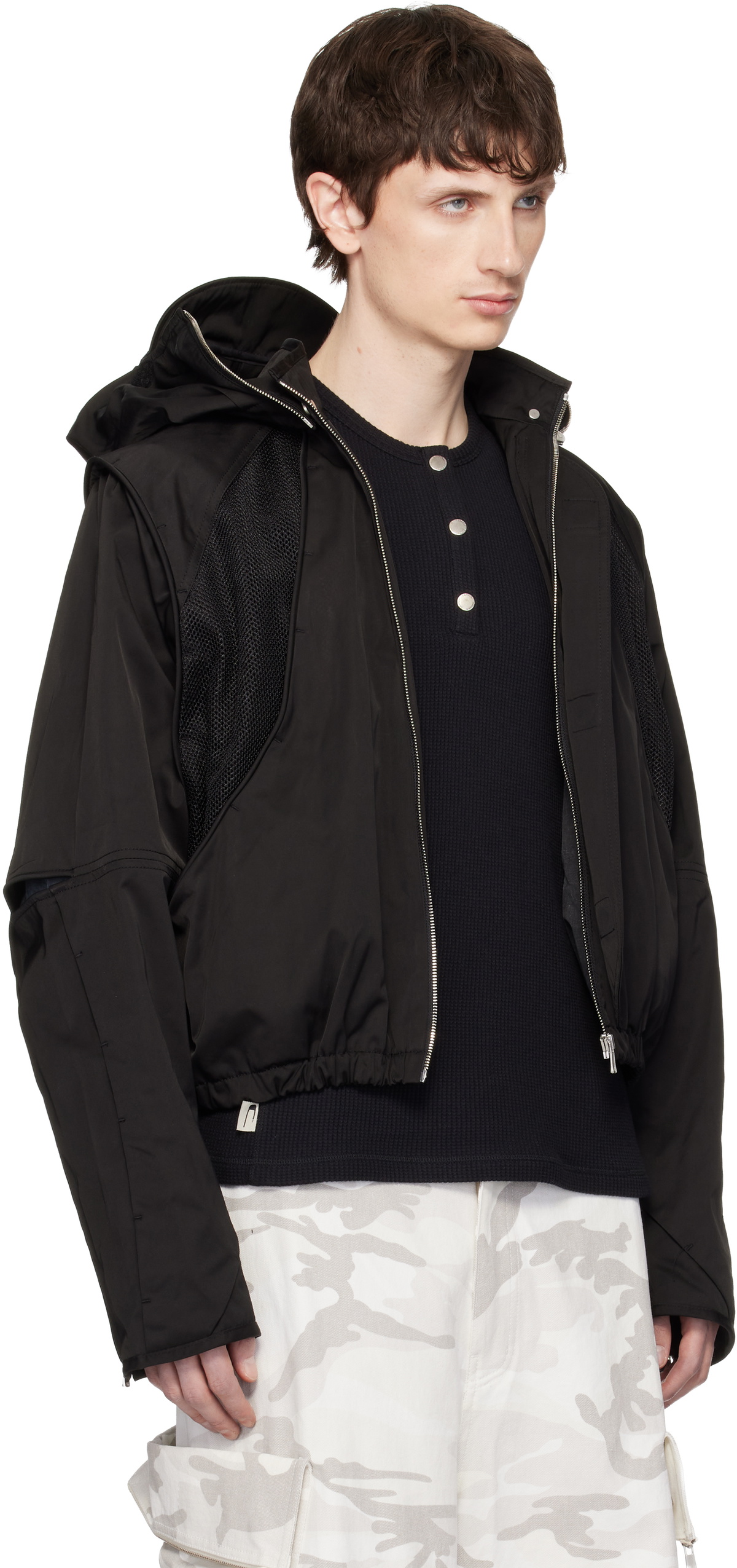 FFFPOSTALSERVICE Black Parachute Hooded Gen 2 Jacket