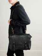 Bleu de Chauffe - Éclair Full-Grain Leather Messenger Bag - Black