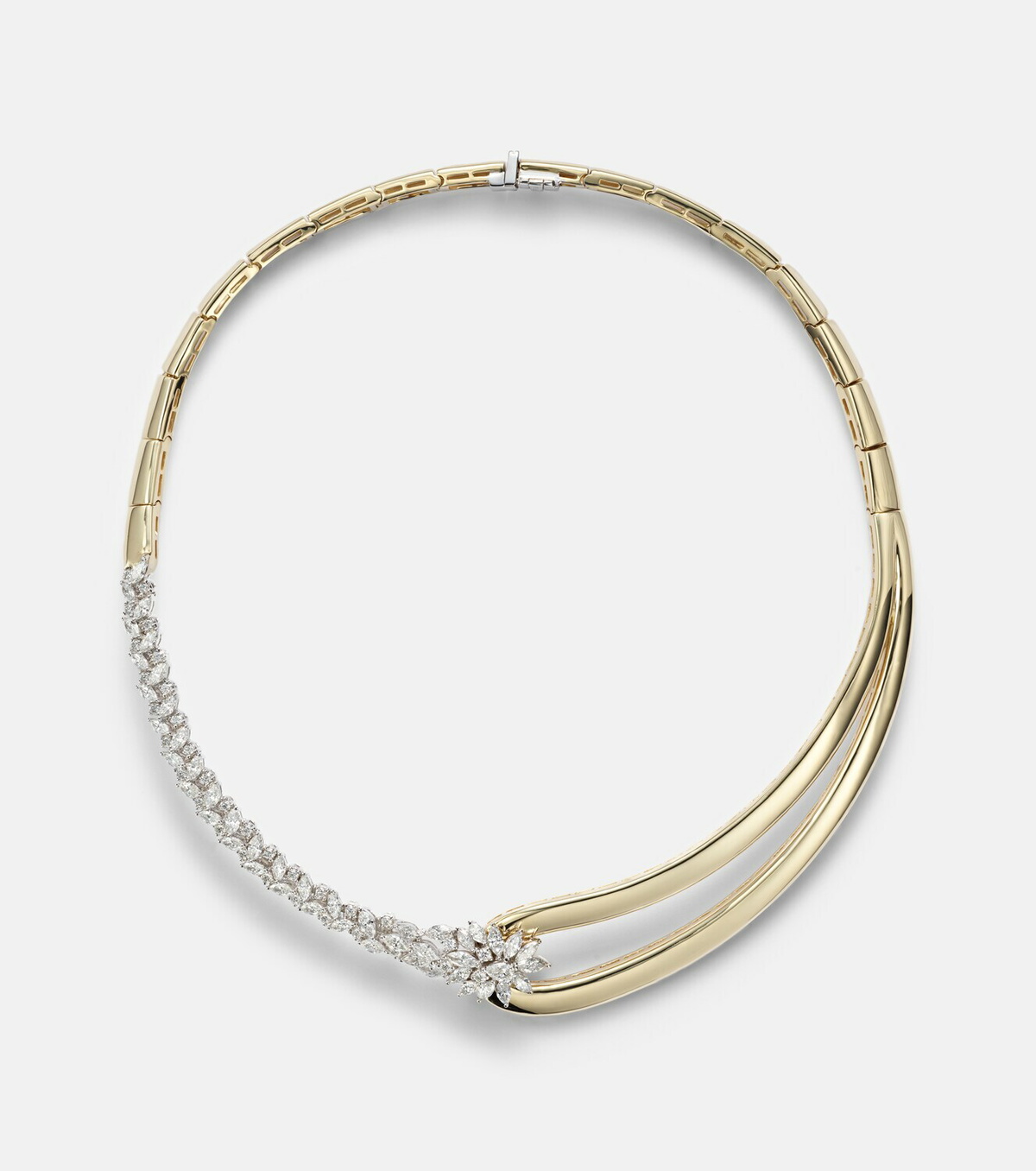 Yeprem Golden Strada 18kt gold necklace with diamonds