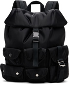 sacai Black Nylon Backpack