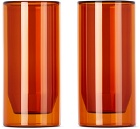 YIELD Orange Double Wall Glasses Set, 16 oz