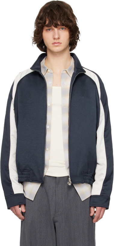 Photo: Solid Homme Navy Contrast Track Jacket