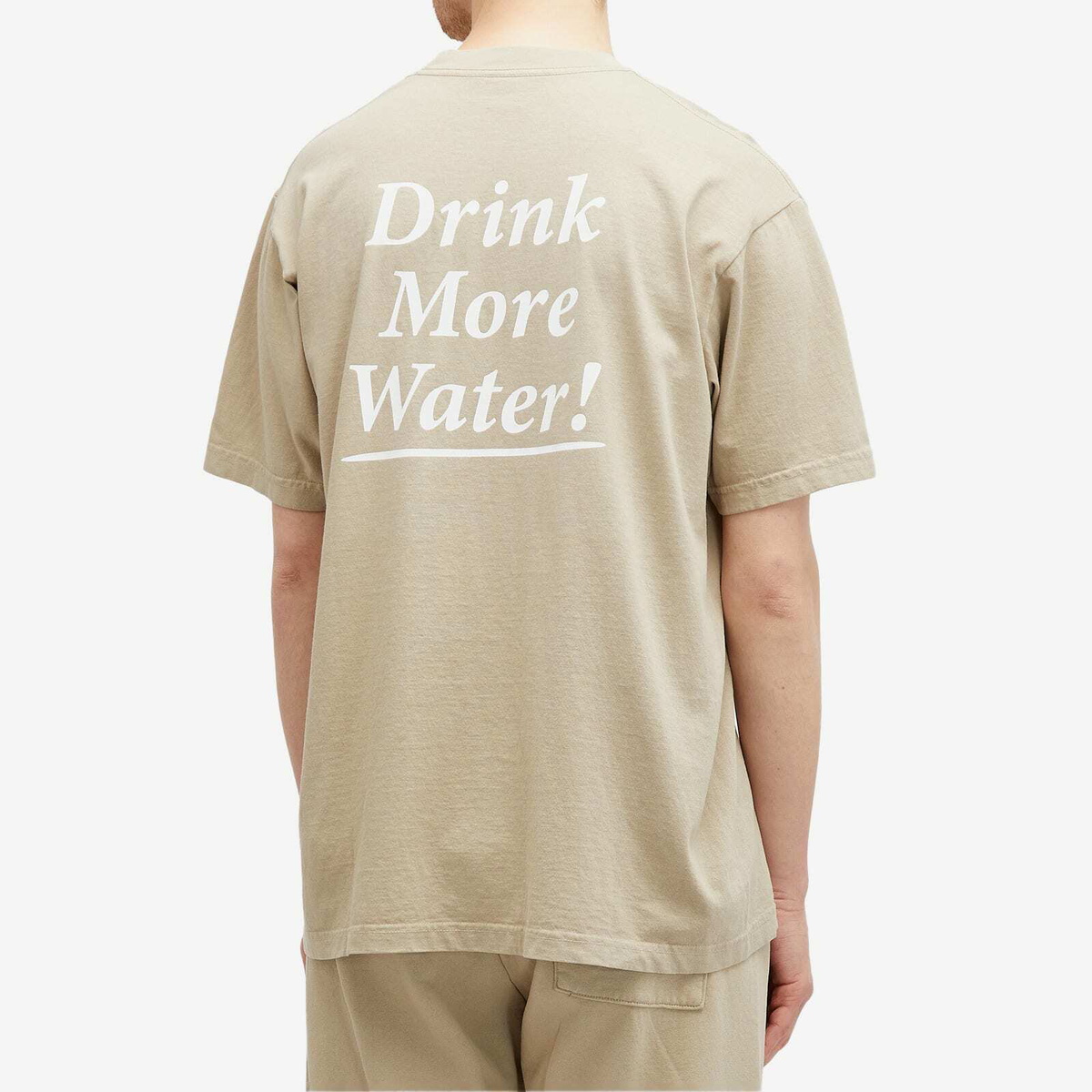 Sporty & Rich Men's Drink More Water T-Shirt in Elephant