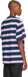 Noon Goons Blue & Purple Sands Stripe T-Shirt