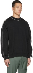 AMBUSH Black & Grey Knit Fin Sweater