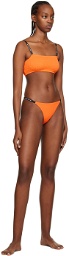 Heron Preston Orange Triangle & Bandeau Bikini