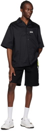 GCDS Black Printed Shirt