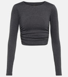 Varley - Always Warm Sloan cropped jersey top