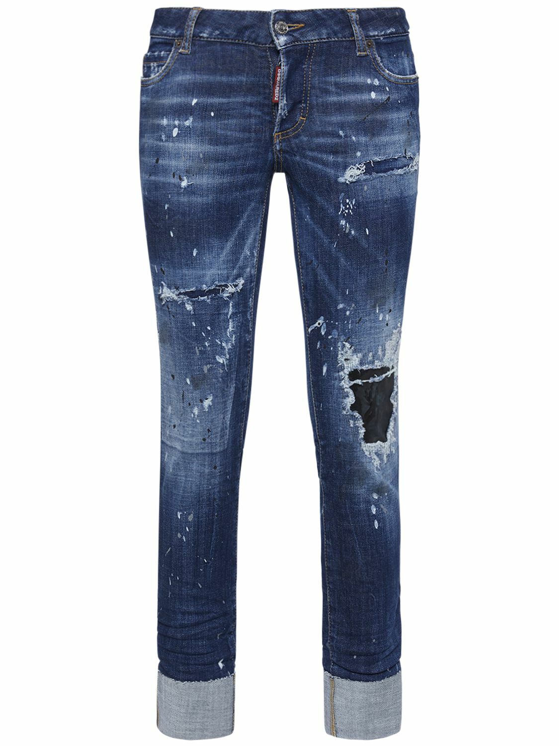 パンツ hiro DSQUARED2 Jennifer Cropped jean DSQUARED2 - Jennifer Denim Straight Crop Jeans Dsquared2