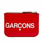 Comme des Garçons SA8100HL Huge Logo Wallet in Red