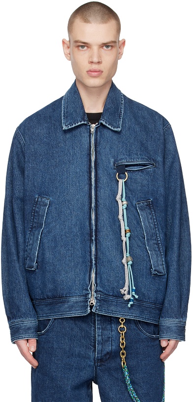Photo: Song for the Mute Indigo Faded Denim jacket