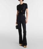 Versace Galaxia metallic leather sneakers
