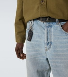 Saint Laurent Cassandre Saint Laurent leather keychain