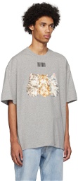 VTMNTS Gray Cute Cat T-Shirt