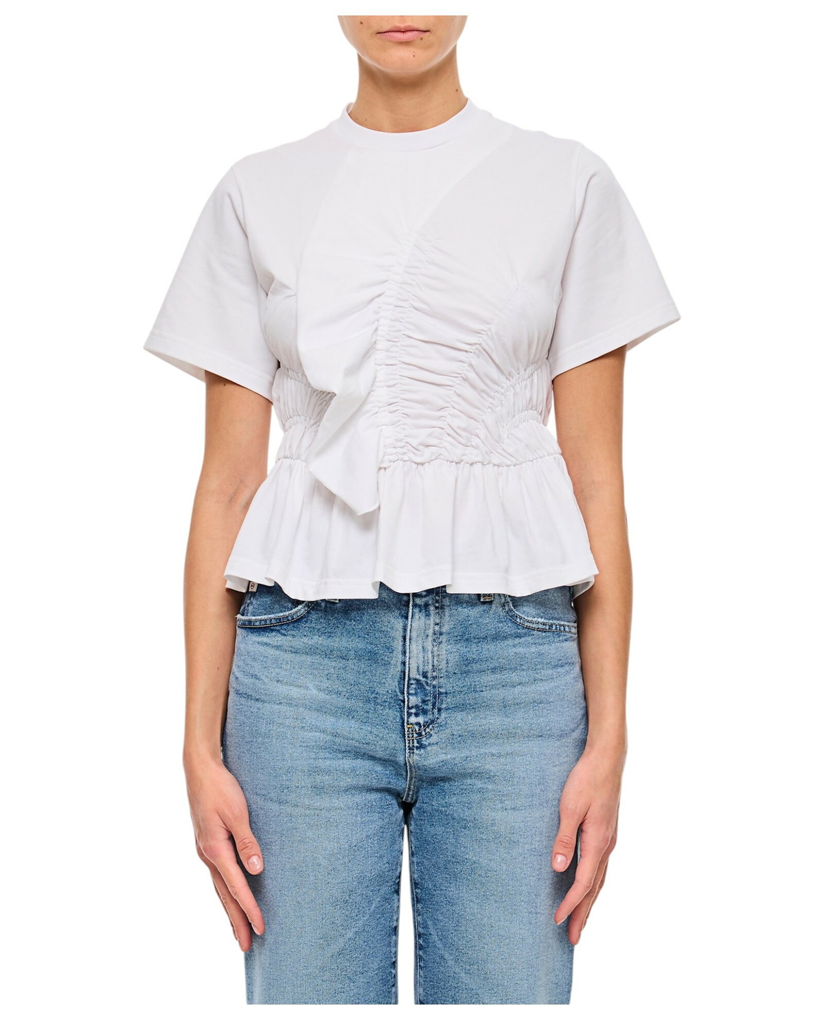 CECILIE BAHNSEN - Sunday Off-the-shoulder Cotton Top Cecilie CECILIE BAHNSEN - Sunday Off-the-shoulder Cotton Top Cecilie