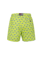 MC2 Saint Barth Man Lightweight Fabric Swim-shorts Lighting Micro Fantasy With Gym And Gin Print