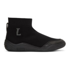 Lanvin Black Mid-Top Sock Sneakers