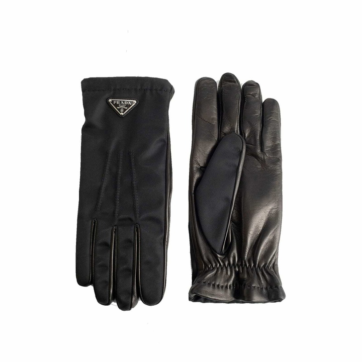 Photo: Prada Nylon And Leather Gloves