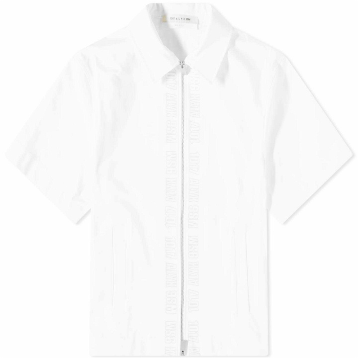 Photo: 1017 ALYX 9SM Men's Zip Shirt 2 in White/Off White