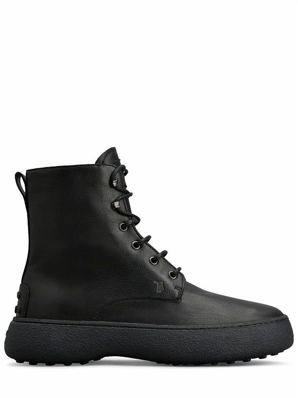 Photo: TOD'S - Leather Lace-up Boots
