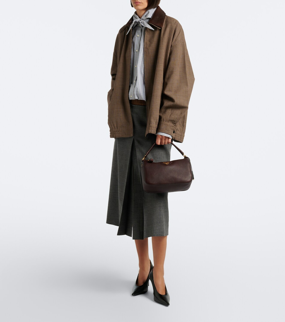 Prada Small leather top-handle bag