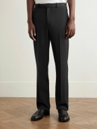 The Row - Prisa Slim-Fit Straight-Leg Wool-Twill Trousers - Black