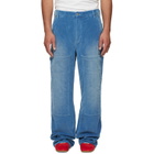 COÛT DE LA LIBERTÉ Blue Eli Corduroy Painter Trousers