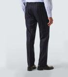 Kiton Chalk stripe wool and cashmere suit