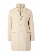 Herno - Wool Coat with Detachable Shell Gilet - Neutrals