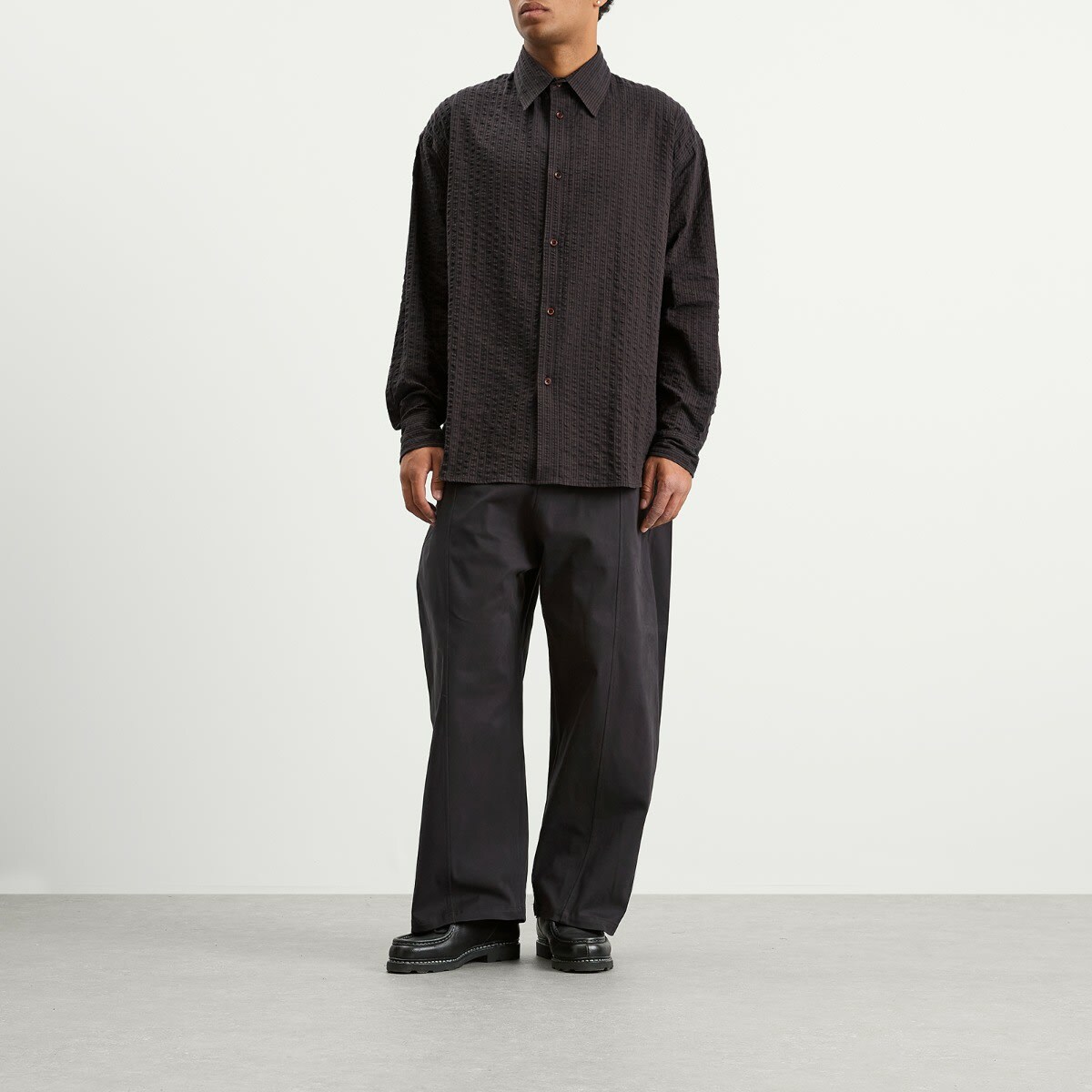 Sage Nation Men's Chisholm Check Shirt in Navy Brown Check