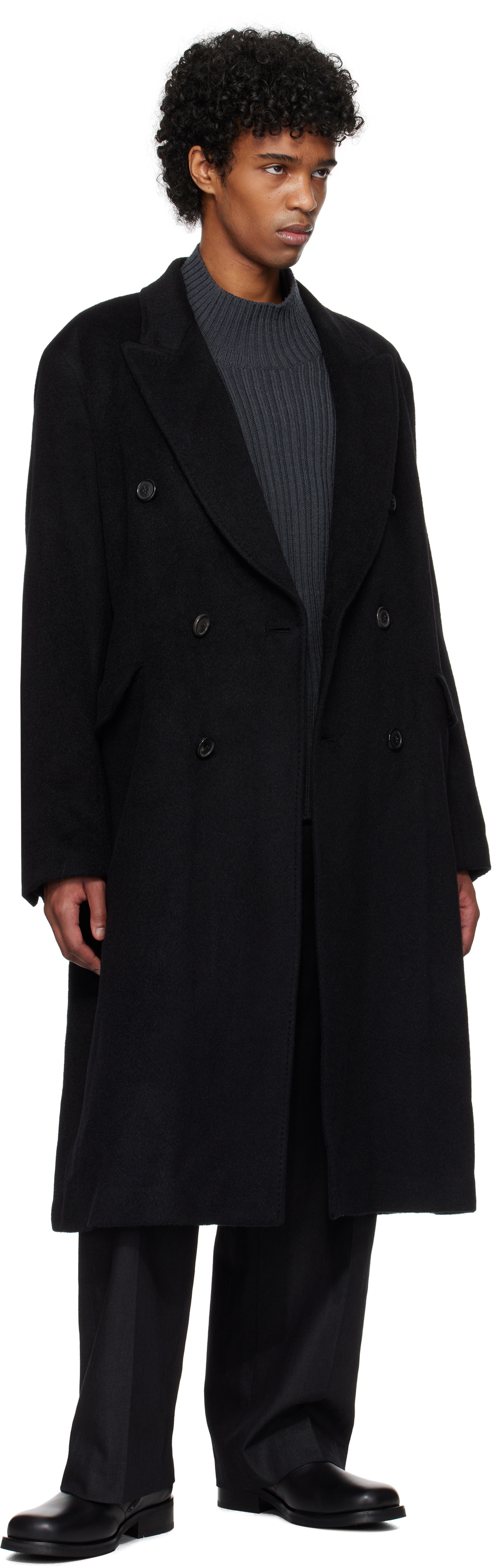 ジャケット・アウター our legacy whale coat Our Legacy - Whale Coat Black Hairy Wool