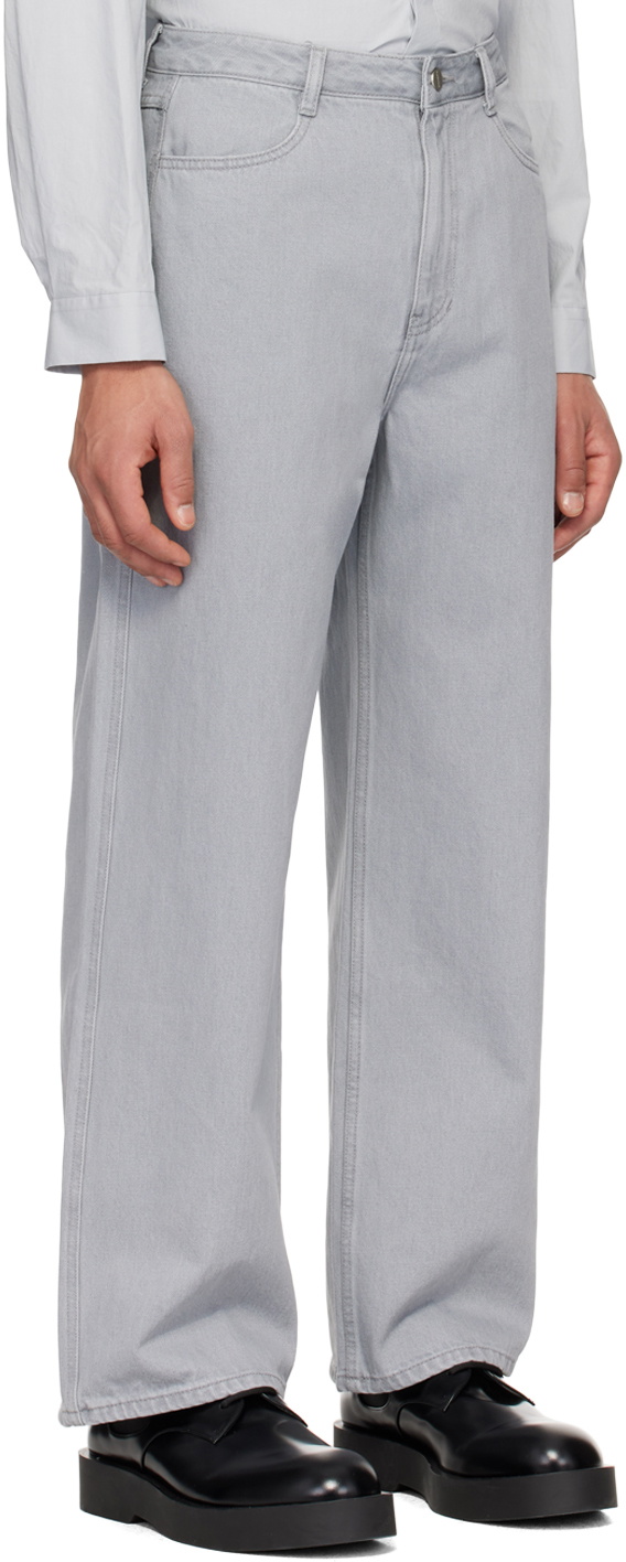 AMOMENTO Gray Bootcut Jeans