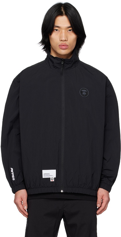 Photo: AAPE by A Bathing Ape Black Embroidered Jacket