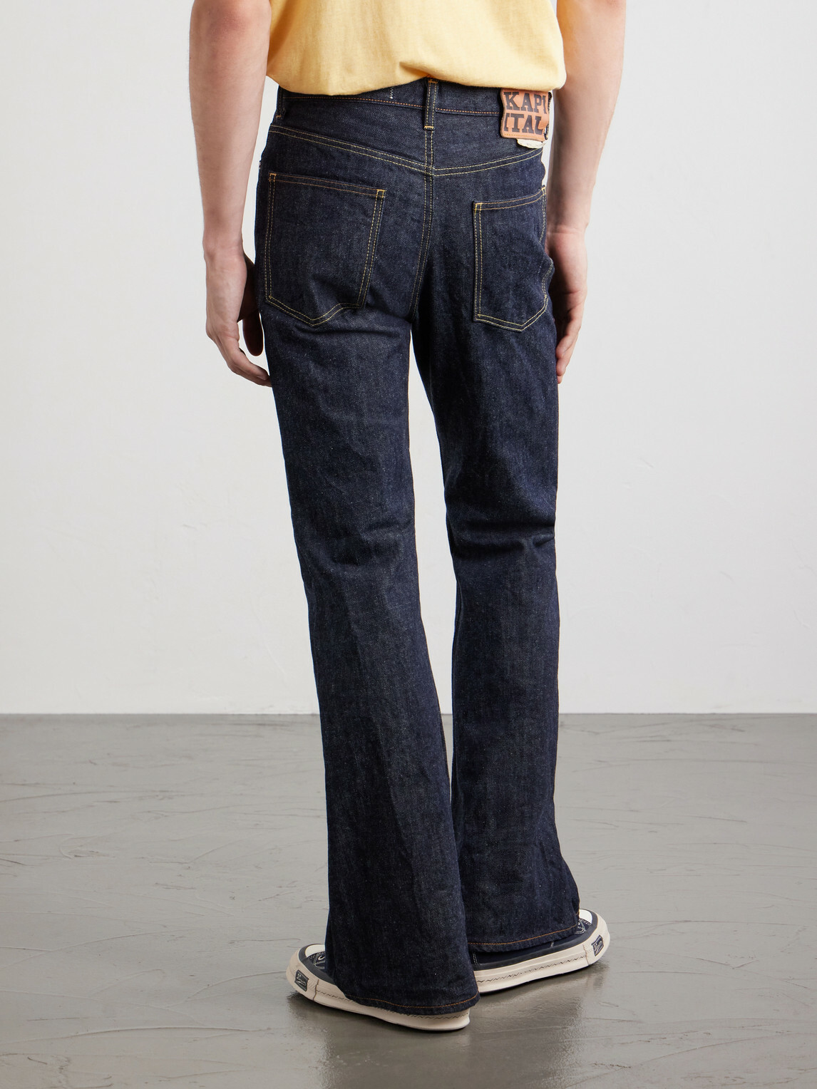 KAPITAL - Okabello Straight-Leg Flared Jeans - Blue