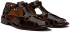HEREU Brown Floreta Sandals