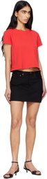 AGOLDE Red Adine Shrunken T-shirt