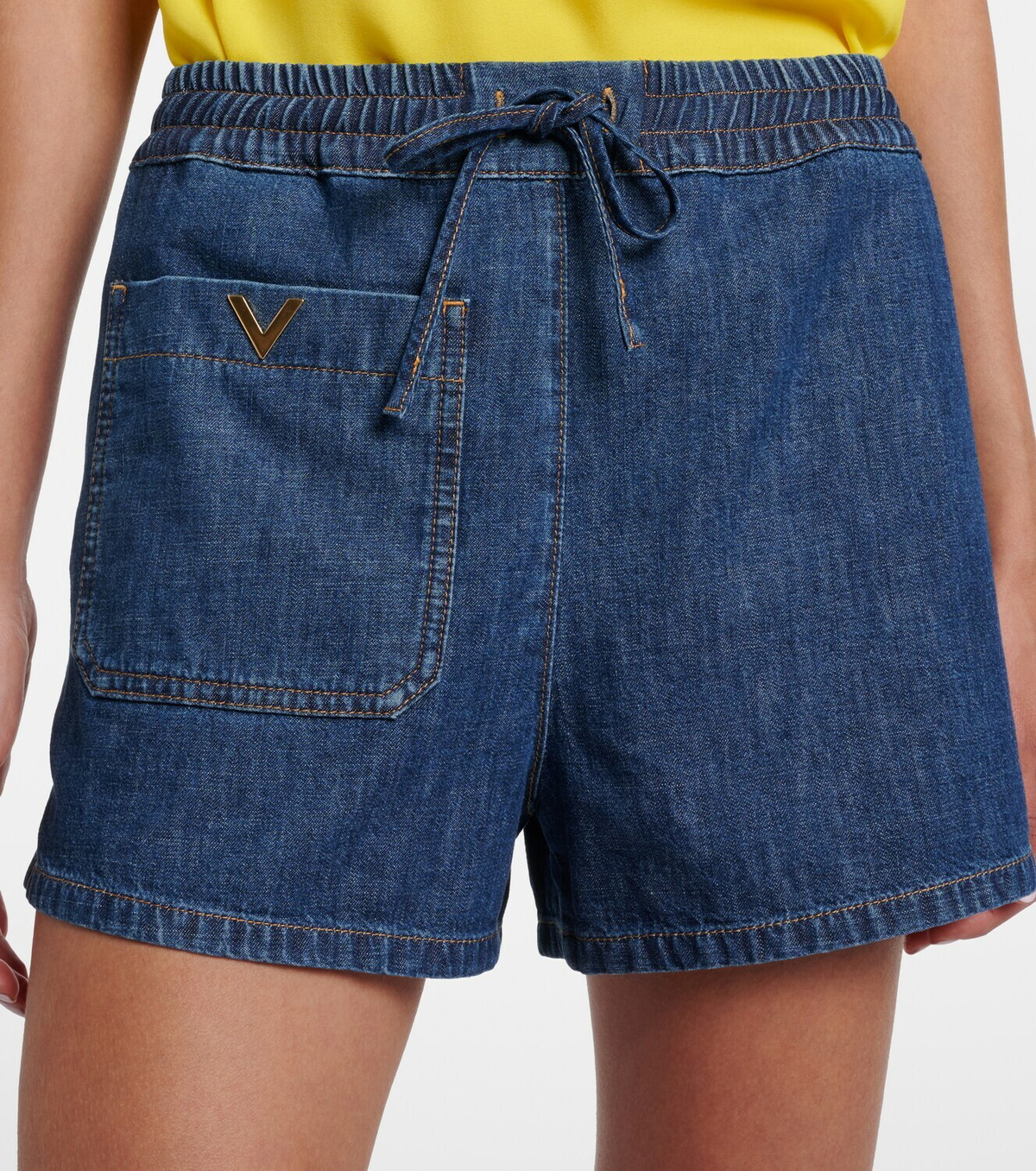 Valentino VGold denim shorts